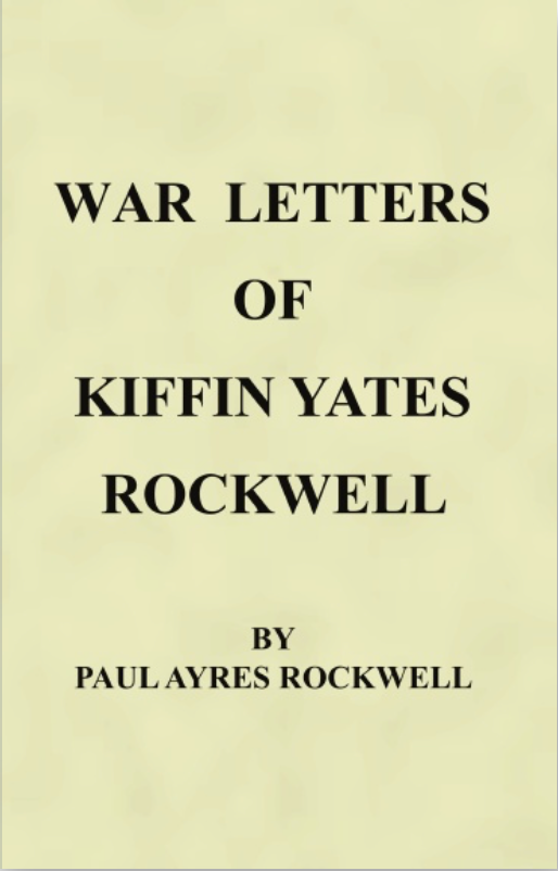 War Letters of Kiffin Yates Rockwell, Paperback