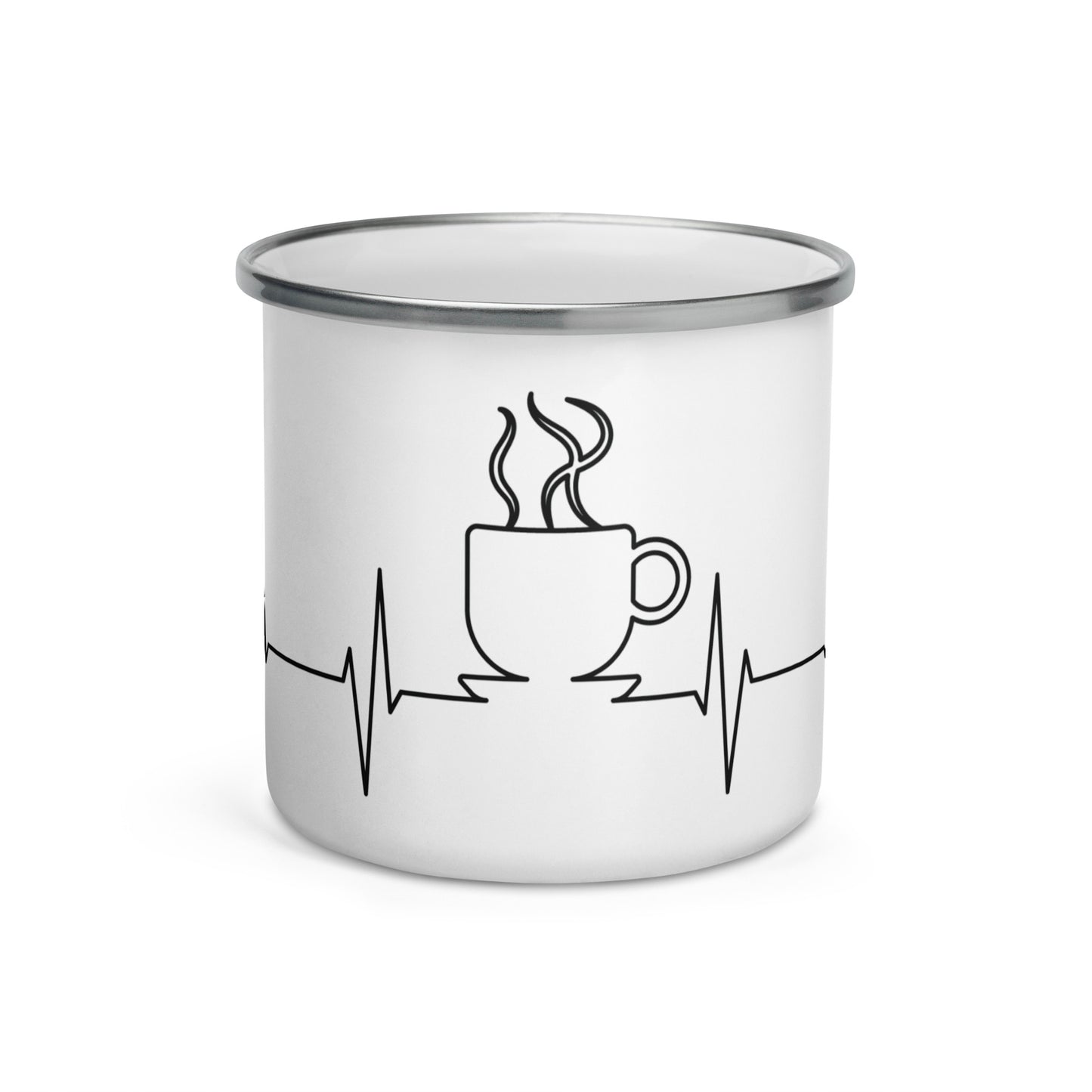 Coffee Life Enamel Mug