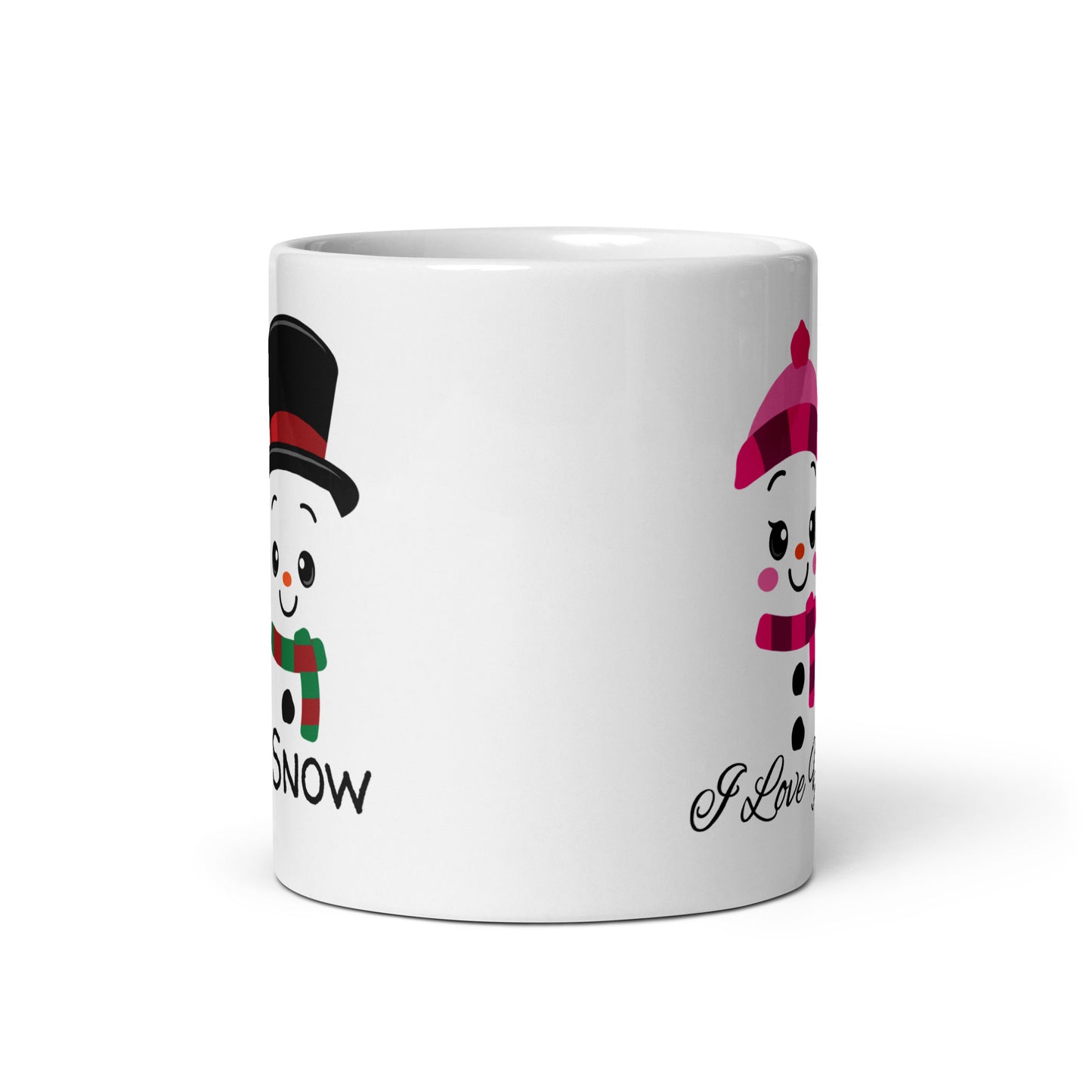 I Love You I Snow White glossy mug