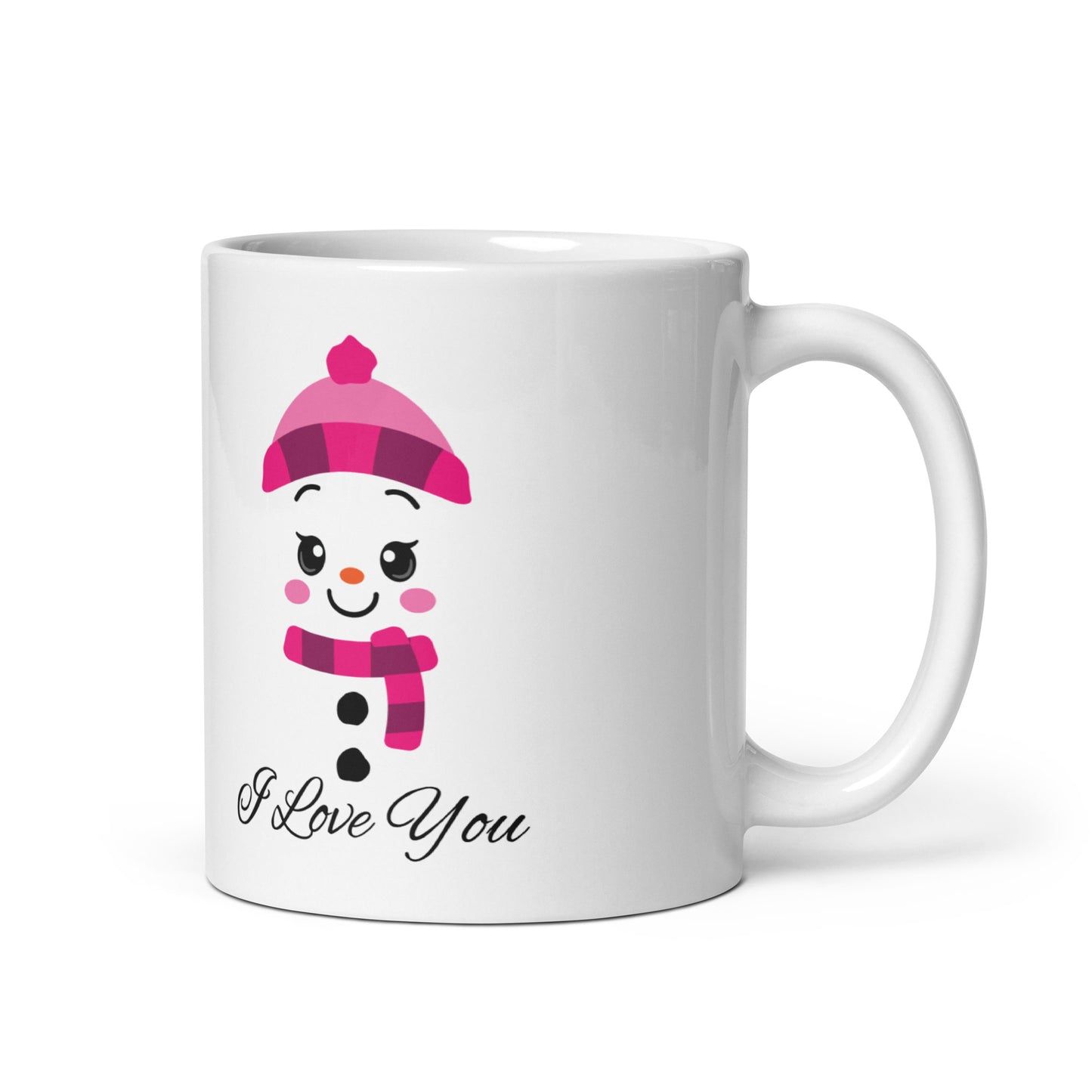 I Love You I Snow White glossy mug