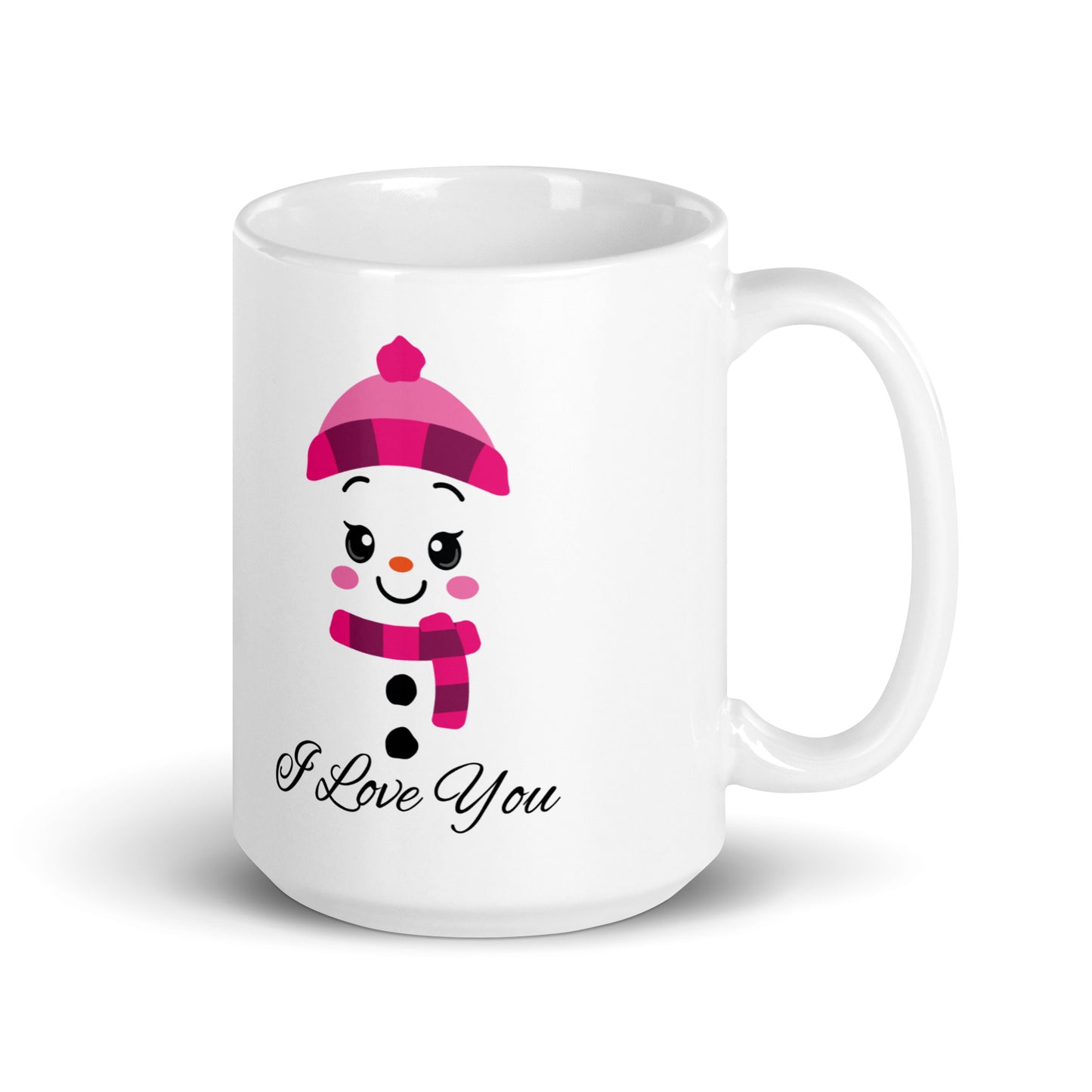 I Love You I Snow White glossy mug