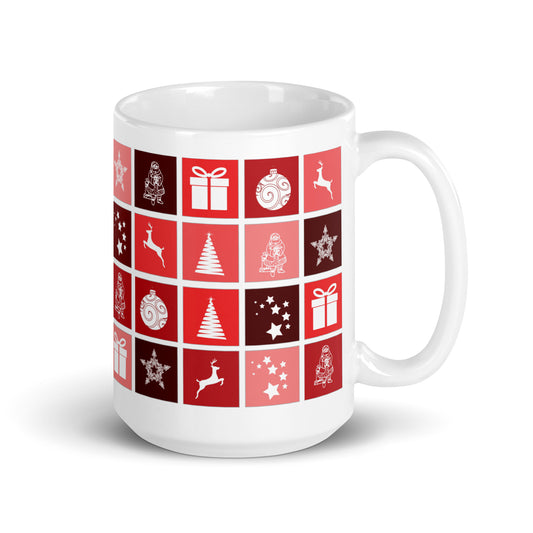 Christmas White glossy mug